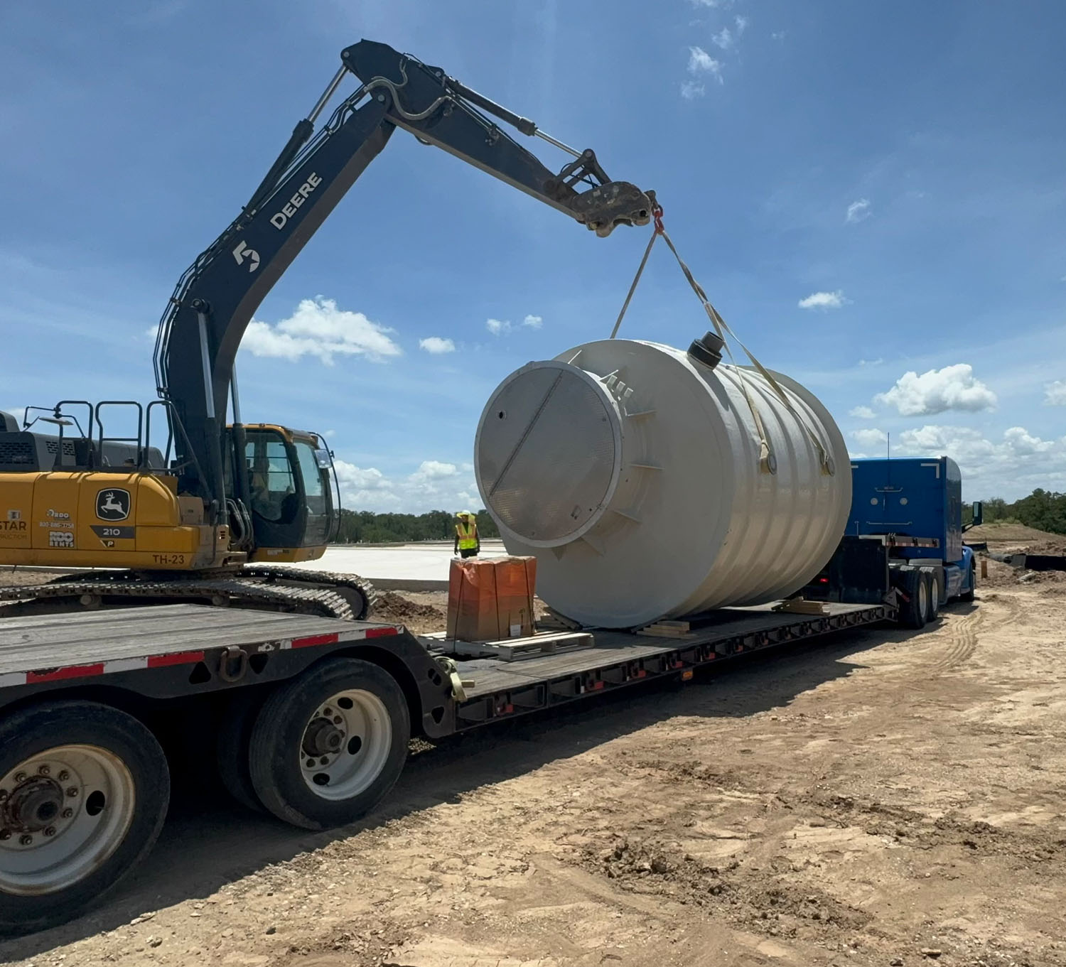 Fiberglass Wet Well Installs